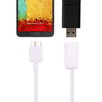 Cáp chuyển đổi OTG Micro USB 3.0 đực sang USB 2.0 cái dài 21cm