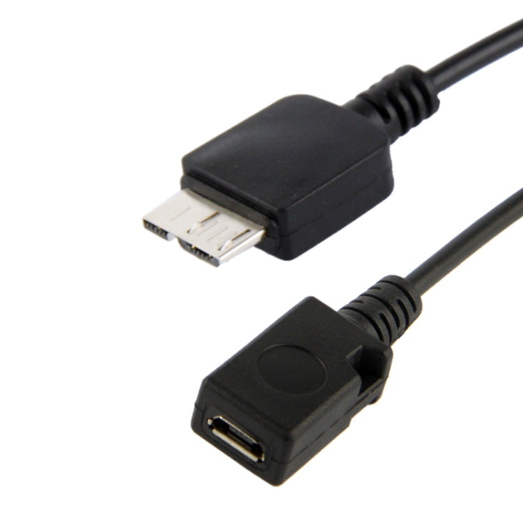 Cáp USB AF sang Micro USB 3.0 + Micro USB 2.0 cho Galaxy Note III / N9000, dài 20cm (Màu đen)