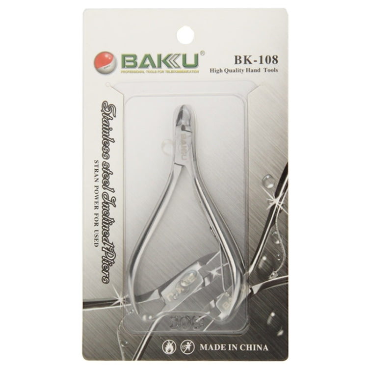 Kìm cắt dây mini chính xác BK-108 Baku bằng thép không gỉ hàm thẳng chất lượng cao, BK-108