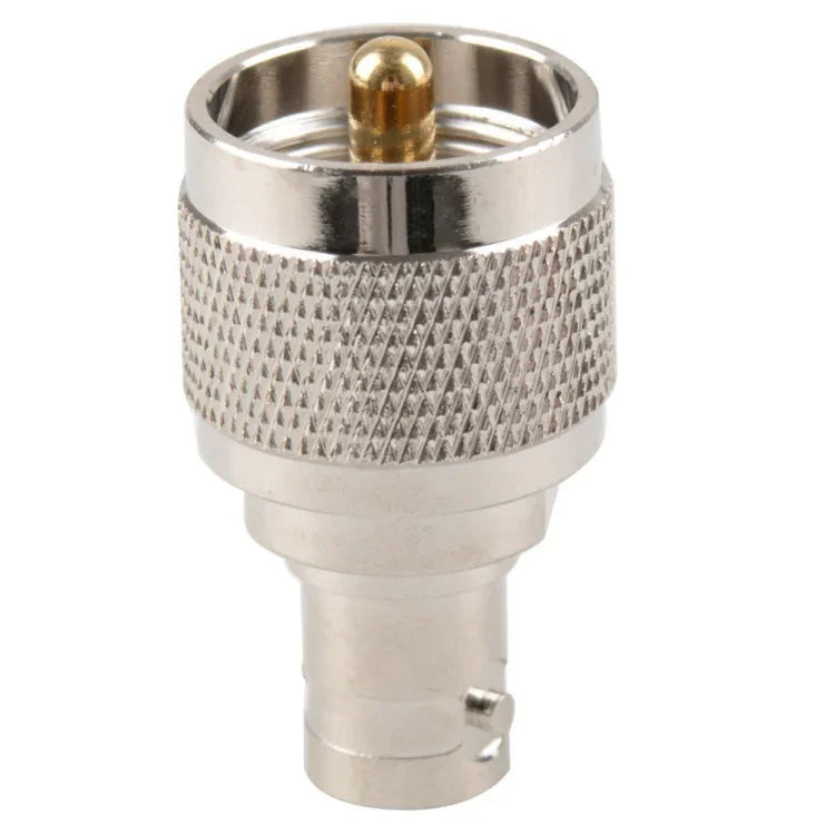 Đầu nối chuyển đổi UG-273 UHF Male Plug sang BNC Female Plug mạ Niken, UHF Male sang BNC Female