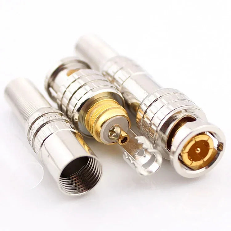 5 cái Đầu nối BNC Male sang Female không chứa đồng hàn, BNC Male sang Female