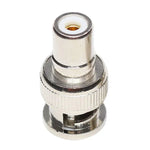Đầu nối chuyển đổi BNC Male sang RCA Female cáp đồng trục, Male sang RCA