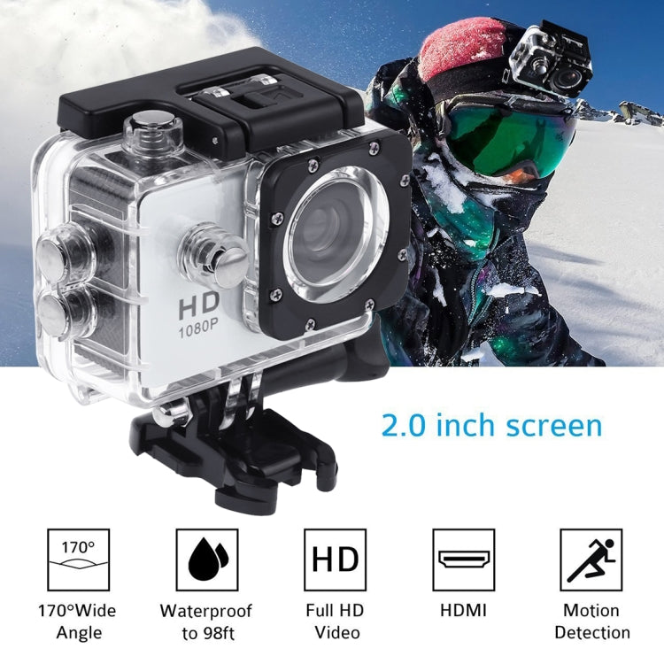 Máy quay thể thao SJ4000 Full HD 1080P màn hình LCD 1.5 inch với hộp chống nước, cảm biến CMOS 12.0 Mega, chống nước 30m