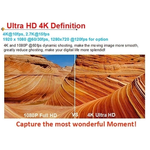 H9 Camera Thể Thao WiFi Màn Hình LCD 2 inch 12MP 4K Ultra HD1080P, Ống Kính Góc Rộng 170 Độ, Chống Nước 30m, H9 4K (Màu Đen)