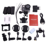 H9 Camera Thể Thao WiFi Màn Hình LCD 2 inch 12MP 4K Ultra HD1080P, Ống Kính Góc Rộng 170 Độ, Chống Nước 30m, H9 4K (Màu Đen)
