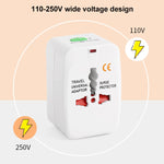Bộ chuyển đổi du lịch đa năng toàn cầu 4 trong 1 (phích cắm EU + AU + UK + US), Bộ chuyển đổi du lịch