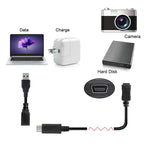 Cáp CY-201 USB 3.1 Type-C đực sang Micro USB 2.0 cái cho Nokia N1, dài cáp: 20cm