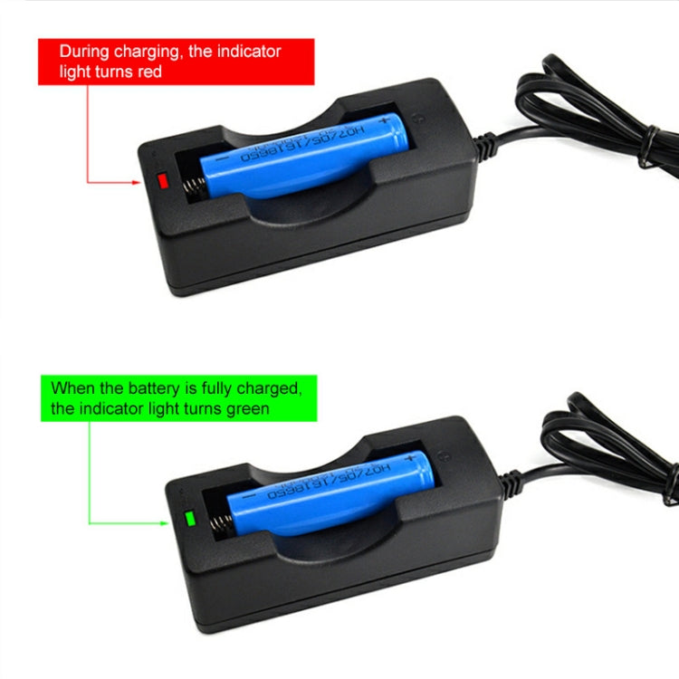Bộ sạc pin cho 18650, đầu ra: 4.2V/650mA, phích cắm US, 650mA kèm cáp