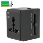 Bộ chuyển đổi du lịch đa năng 2 cổng USB 2.1A cho phích cắm EU / AU / UK / US, 2.1A