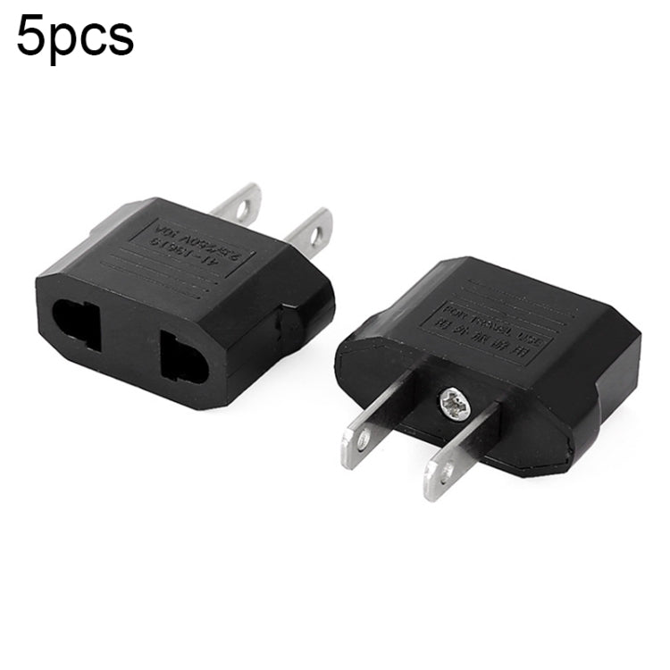 5 bộ chuyển đổi sạc từ phích cắm EU sang US, bộ chuyển đổi nguồn du lịch với phích cắm ổ cắm Hoa Kỳ, từ phích cắm EU sang US