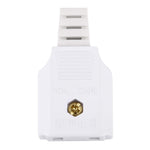 Bộ chuyển đổi nguồn du lịch, phích cắm cái US, phích cắm đực EU