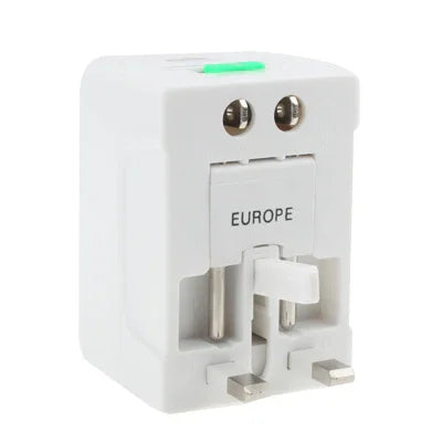 Bộ chuyển đổi nguồn AC du lịch đa năng US / EU / AU / UK có ổ cắm sạc USB, Có cổng USB