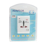 Bộ chuyển đổi nguồn AC du lịch đa năng US / EU / AU / UK có ổ cắm sạc USB, Có cổng USB