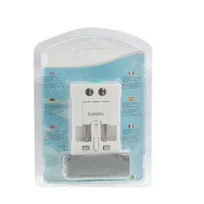 Bộ chuyển đổi nguồn AC du lịch đa năng US / EU / AU / UK có ổ cắm sạc USB, Có cổng USB