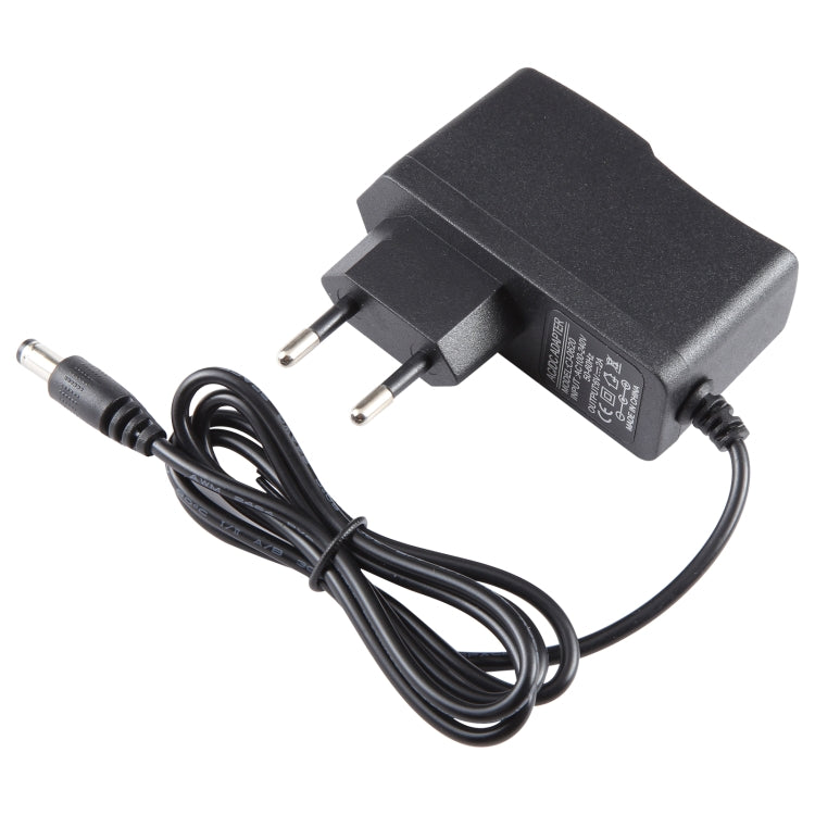Bộ chuyển đổi nguồn phích cắm EU AC 100-240V sang DC 6V 2A, Đầu nối: 5.5 x 2.1mm, Chiều dài cáp: 1.1m, Phích cắm EU DC 6V 2A