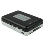 Máy chuyển đổi băng cassette sang MP3 USB cho PC, Thu âm nhạc, Băng sang MP3 màu đen