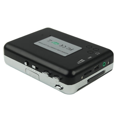 Máy chuyển đổi băng cassette sang MP3 USB cho PC, Thu âm nhạc, Băng sang MP3 màu đen