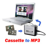 Máy chuyển đổi băng cassette sang MP3 USB cho PC, Thu âm nhạc, Băng sang MP3 màu đen
