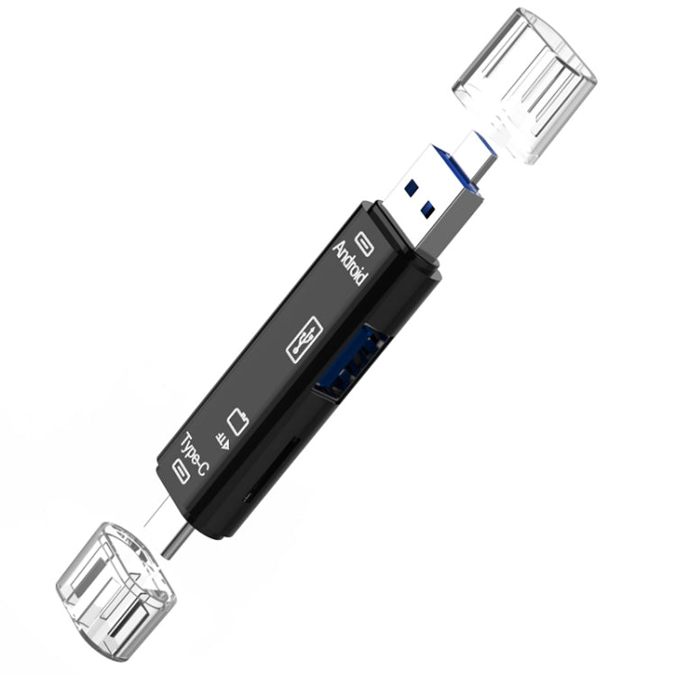 Đầu đọc thẻ D-188 3 trong 1 TF & USB sang Micro USB & Type-C OTG Adapter Connector