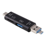 Đầu đọc thẻ D-188 3 trong 1 TF & USB sang Micro USB & Type-C OTG Adapter Connector
