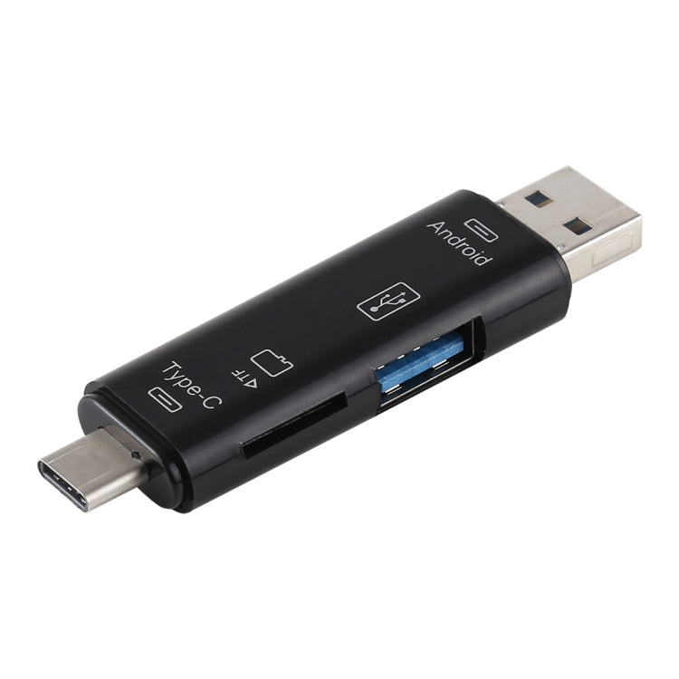Đầu đọc thẻ D-188 3 trong 1 TF & USB sang Micro USB & Type-C OTG Adapter Connector