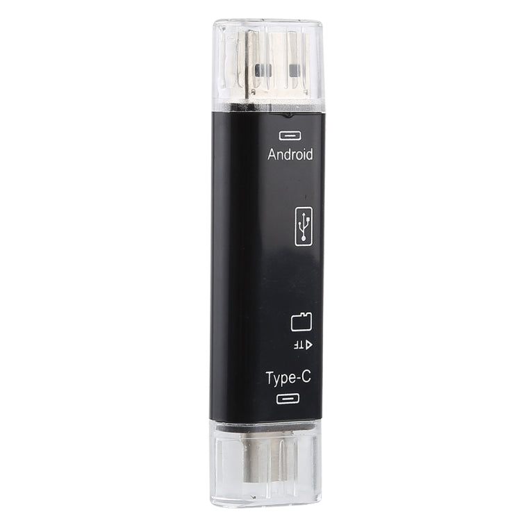 Đầu đọc thẻ D-188 3 trong 1 TF & USB sang Micro USB & Type-C OTG Adapter Connector