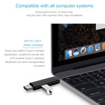 Đầu đọc thẻ D-188 3 trong 1 TF & USB sang Micro USB & Type-C OTG Adapter Connector