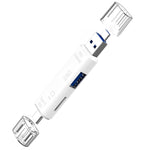 Đầu đọc thẻ D-188 3 trong 1 TF & USB sang Micro USB & Type-C OTG Adapter Connector