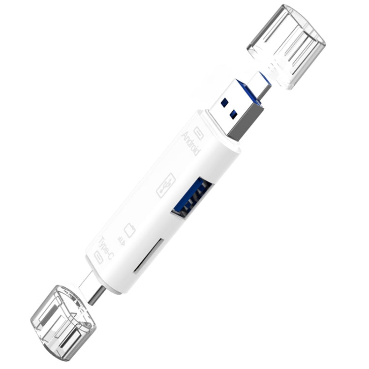 Đầu đọc thẻ D-188 3 trong 1 TF & USB sang Micro USB & Type-C OTG Adapter Connector