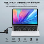 Bộ chia USB 2.0 4 cổng có 4 công tắc, 4 cổng với 4 công tắc (Đen), 4 cổng với 4 công tắc (Trắng)