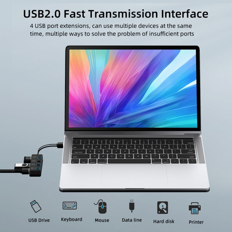Bộ chia USB 2.0 4 cổng có 4 công tắc, 4 cổng với 4 công tắc (Đen), 4 cổng với 4 công tắc (Trắng)