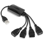 Hub cáp USB 2.0 4 cổng tốc độ cao 480Mbps đa năng cho PC