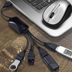 Hub cáp USB 2.0 4 cổng tốc độ cao 480Mbps đa năng cho PC