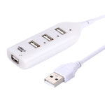 Bộ chia USB 2.0 4 cổng, chiều dài cáp 30cm, 4 cổng (Đen), 4 cổng (Trắng)