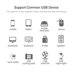 Bộ chia USB 2.0 4 cổng, chiều dài cáp 30cm, 4 cổng (Đen), 4 cổng (Trắng)