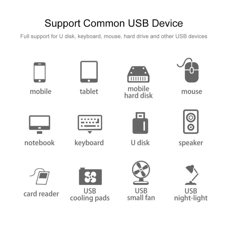 Bộ chia USB 2.0 4 cổng, chiều dài cáp 30cm, 4 cổng (Đen), 4 cổng (Trắng)