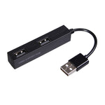 Hub USB 2.0 4 cổng tốc độ cao, bộ chia USB (Đen)