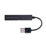 Hub USB 2.0 4 cổng tốc độ cao, bộ chia USB (Đen)