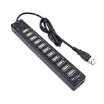 Hub USB 2.0 12 cổng, phù hợp cho laptop / netbook