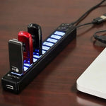 Hub USB 2.0 12 cổng, phù hợp cho laptop / netbook