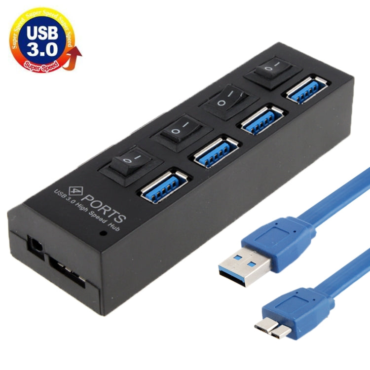 Hub USB 3.0 4 cổng, siêu tốc 5Gbps, cắm là dùng, hỗ trợ 1TB, 4 cổng (Đen), 4 cổng (Trắng)
