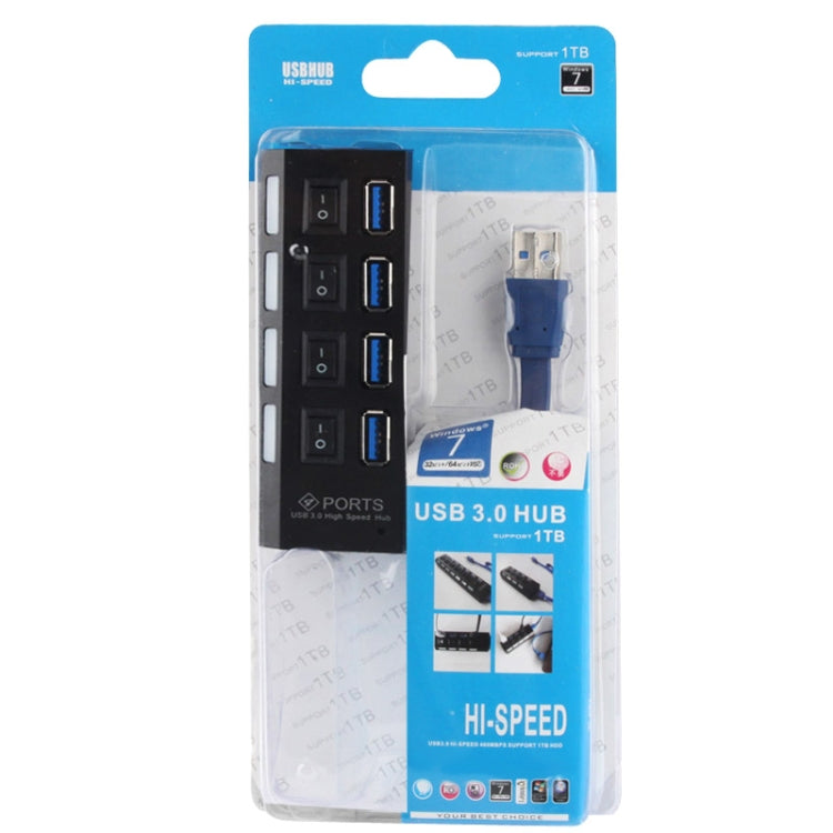 Hub USB 3.0 4 cổng, siêu tốc 5Gbps, cắm là dùng, hỗ trợ 1TB, 4 cổng (Đen), 4 cổng (Trắng)