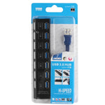 Bộ chia USB 3.0 7 cổng, tốc độ siêu nhanh 5Gbps, cắm là chạy, hỗ trợ 1TB, 7 cổng (Màu đen), 7 cổng (Màu trắng)