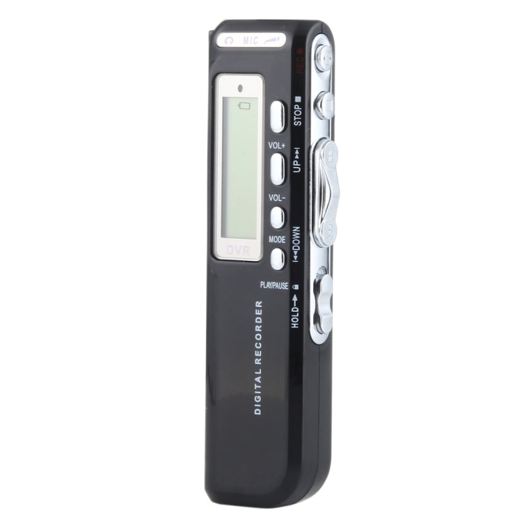 Máy ghi âm kỹ thuật số 4GB, máy ghi âm MP3, hỗ trợ ghi âm điện thoại, chức năng VOX (màu đen)