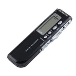 Máy ghi âm kỹ thuật số 8GB, máy ghi âm MP3, hỗ trợ ghi âm điện thoại, chức năng VOX, nguồn cấp: 2 pin AAA (màu đen)