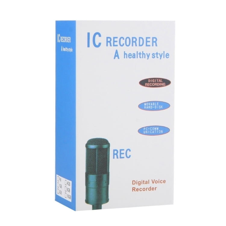 Máy ghi âm kỹ thuật số 8GB, máy ghi âm MP3, hỗ trợ ghi âm điện thoại, chức năng VOX, nguồn cấp: 2 pin AAA (màu đen)