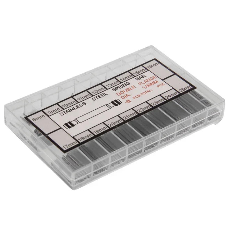 Bộ dụng cụ sửa đồng hồ thép không gỉ 8-25mm, thanh lò xo dây đồng hồ, 8-25mm
