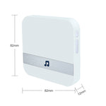 Bộ thu chuông cửa B10 52 tiếng chuông 110dB tiêu thụ điện năng thấp, dụng cụ chuông cửa gia đình, phích cắm Mỹ, AC 90-260V, B10 đen phích cắm Mỹ, B10 trắng phích cắm Mỹ