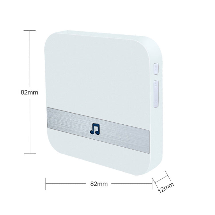 Bộ thu chuông cửa B10 52 tiếng chuông 110dB tiêu thụ điện năng thấp, dụng cụ chuông cửa gia đình, phích cắm Mỹ, AC 90-260V, B10 đen phích cắm Mỹ, B10 trắng phích cắm Mỹ