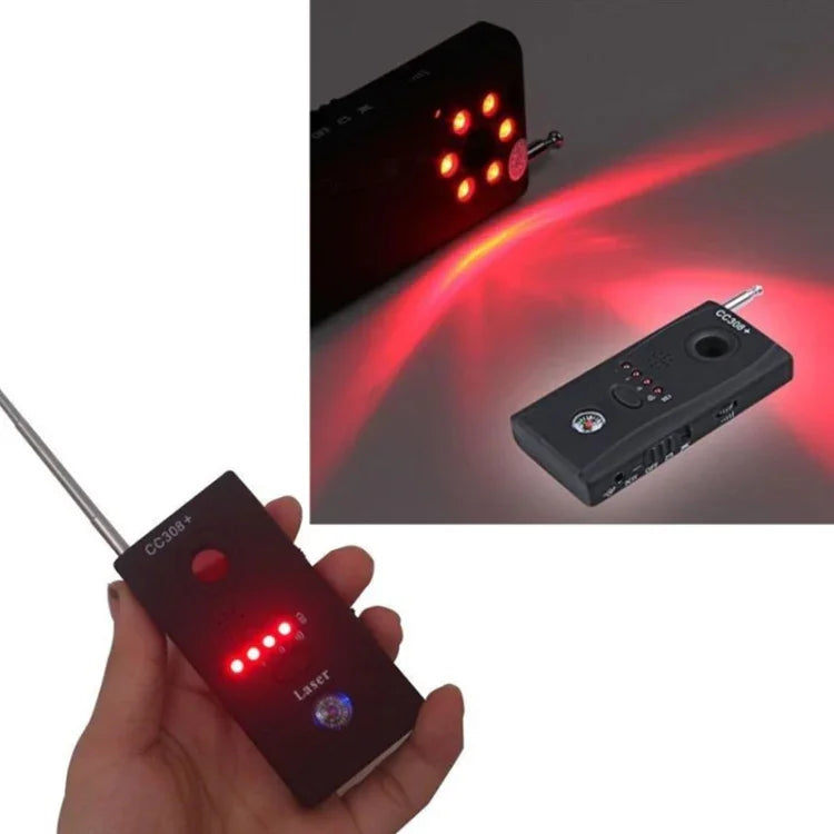 Máy phát hiện ống kính camera không dây đa năng CC308+ Phát hiện tín hiệu sóng radio Thiết bị tìm kiếm RF GSM toàn dải, CC308+